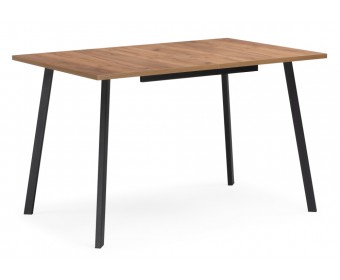 Деревянный стол Кортни 117 (157) x 77 дуб крафт золотой / черный матовый