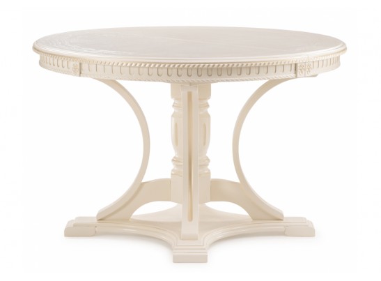 Деревянный стол Нозеан круглый бежевый / золото в Набережных Челнах