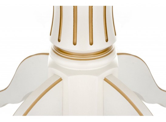 Деревянный стол Павия молочный / золото патина в Набережных Челнах