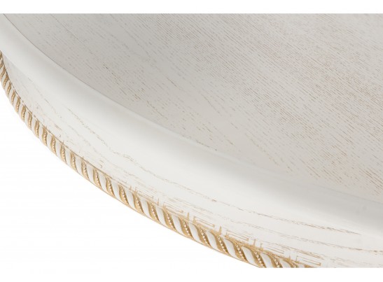 Деревянный стол Павия молочный / золото патина в Набережных Челнах