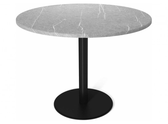 Деревянный стол SHT-TU43/TT 90 МДФ черный муар / серый мрамор в Набережных Челнах