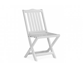 Деревянный стул Бриан 2 складной белый