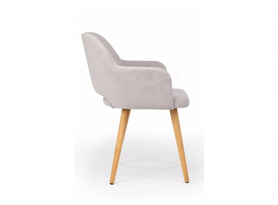 Деревянный стул Эолин 360 светло-серый (glory 36) / светлое дерево в Набережных Челнах