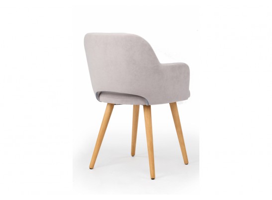 Деревянный стул Эолин 360 светло-серый (glory 36) / светлое дерево в Набережных Челнах