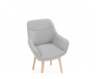 Деревянный стул Флюид светло-серый (zd 960) / светлое дерево