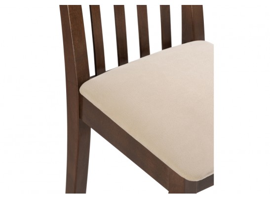 Деревянный стул Лорнис сливочный раф / темный орех в Набережных Челнах