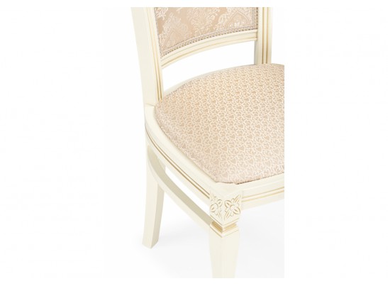 Деревянный стул Mariano линур блекл комби / слоновая кость
