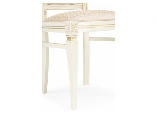 Деревянный стул Mariano линур блекл комби / слоновая кость