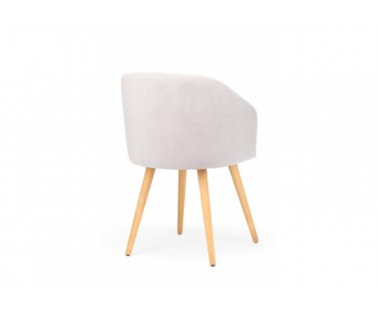 Деревянный стул Монер светло-серый (glory 36) / светлое дерево