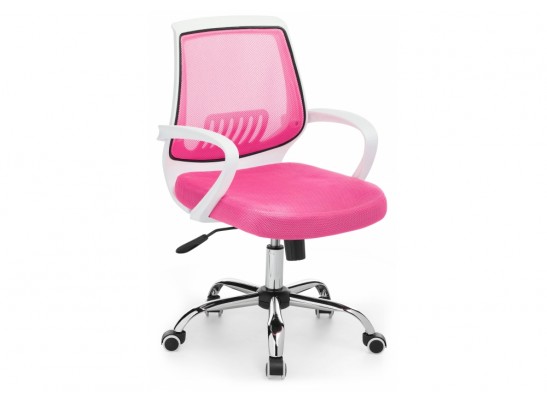 Компьютерное кресло Ergoplus белое / розовое в Набережных Челнах