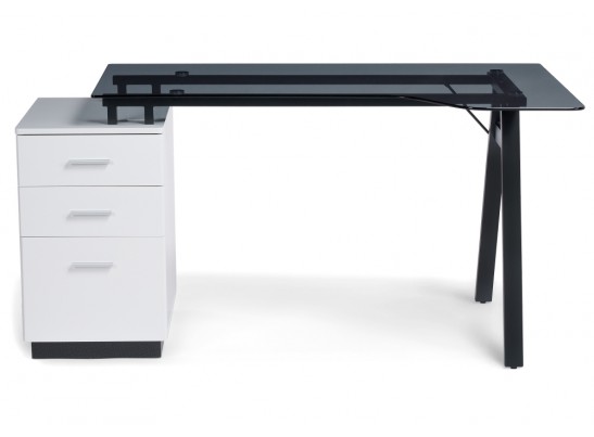 Компьютерный стол Torvi white / black в Набережных Челнах