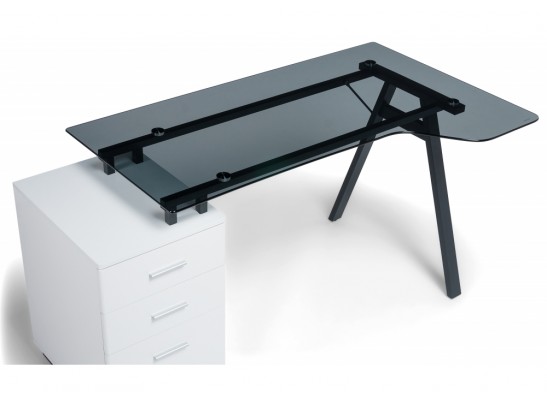 Компьютерный стол Torvi white / black в Набережных Челнах