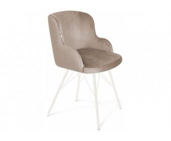 Кресло SHT-ST39/S37 латте / белый муар