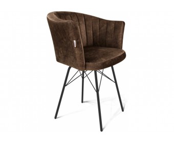 Кресло SHT-ST42-1/S64 трюфель / черный муар