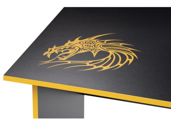 Письменный стол Эрмтрауд 110х60х75 черный / желтый в Набережных Челнах