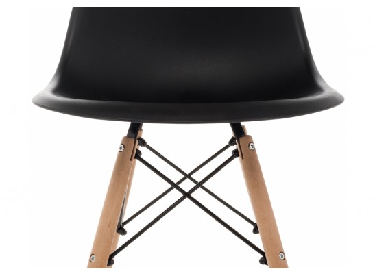 Пластиковый стул Eames PC-015 черный в Набережных Челнах