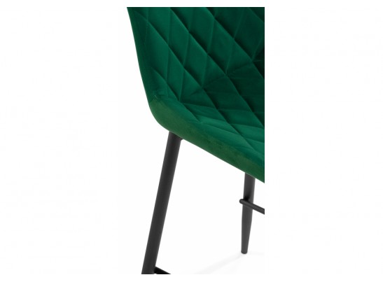 Полубарный стул Баодин велюр зеленый / черный в Набережных Челнах