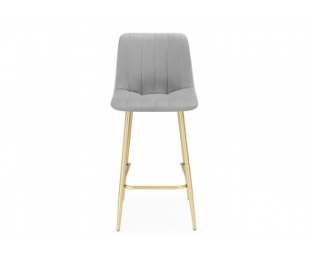 Полубарный стул Дани Мини светло-серый (zd 960) / золотой
