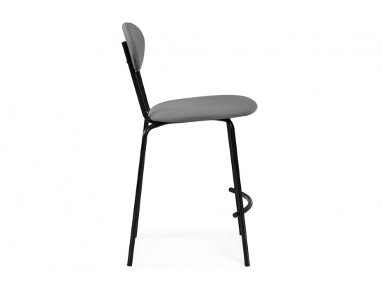 Полубарный стул Коумо катания сильвер / черный матовый в Набережных Челнах