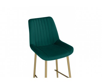 Полубарный стул Седа зеленый (zd 667) / золотой