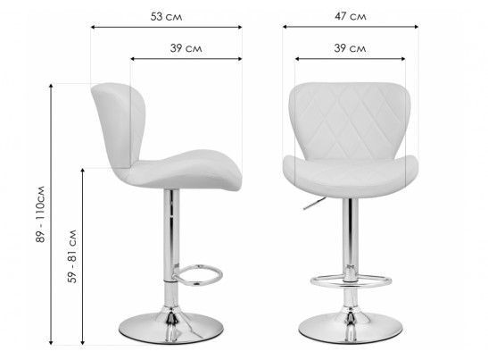 Барный стул Porch серый / черный в Набережных Челнах