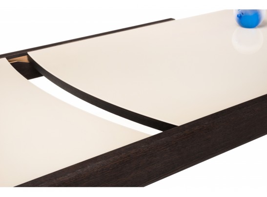 Стеклянный стол Оливер бежевый / премиум орех в Набережных Челнах