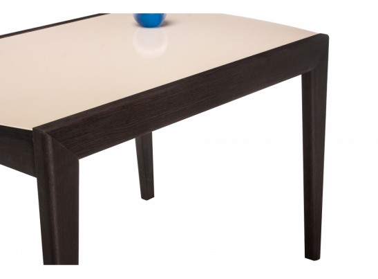 Стеклянный стол Оливер бежевый / премиум орех в Набережных Челнах