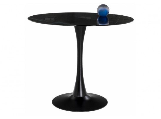 Стеклянный стол Tulip 90x74 black glass в Набережных Челнах