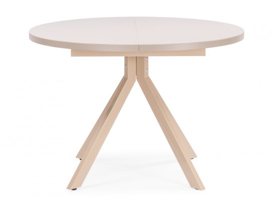 Стеклянный стол Веллор 110(145)х110х78 капучино в Набережных Челнах