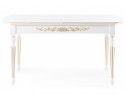 Стол Бевье молочный / золото в Набережных Челнах
