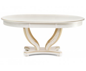 Стол Дорсет молочный / золото