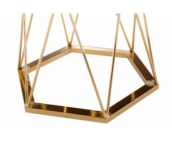 Стол Melan 60х70 white / gold