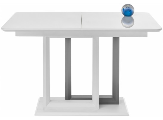 Стол на тумбе Санса 120(160)х80х76 белая шагрень / белый в Набережных Челнах