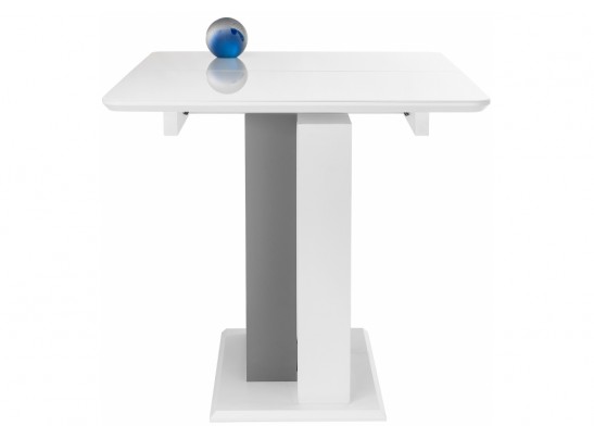 Стол на тумбе Санса 120(160)х80х76 белая шагрень / белый в Набережных Челнах