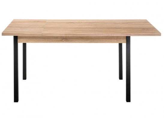 Стол Оригон 120(160)х70х77 сонома / черный матовый в Набережных Челнах