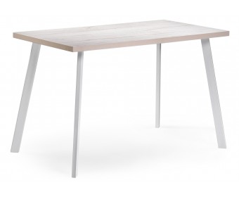 Стол Тринити Лофт 120х60х75 25 мм юта / матовый белый