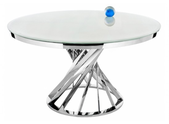Стол Twist 130х74 steel / white в Набережных Челнах