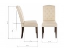 Стул Menson dark walnut / fabric cream в Набережных Челнах