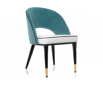 Стул на металлокаркасе Bard white / green