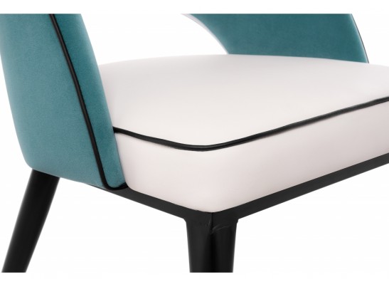 Стул на металлокаркасе Bard white / green в Набережных Челнах