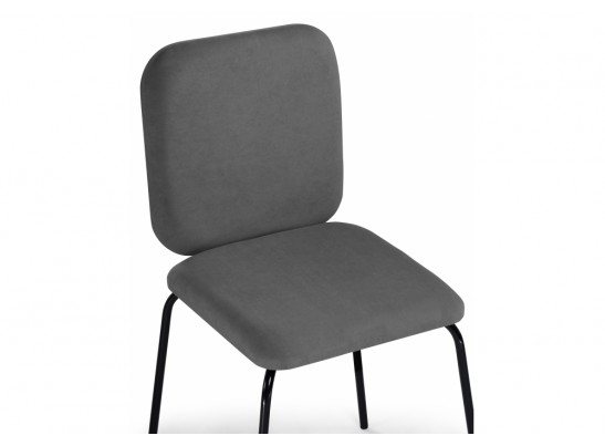 Стул на металлокаркасе Берн темно-серый / черный в Набережных Челнах