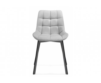 Стул на металлокаркасе Челси черный / светло-серый