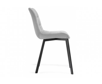 Стул на металлокаркасе Челси черный / светло-серый