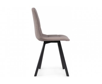 Стул на металлокаркасе Чилли латте / черный