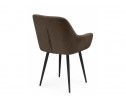 Стул на металлокаркасе Флюид коричневый (glory 08) / черный в Набережных Челнах