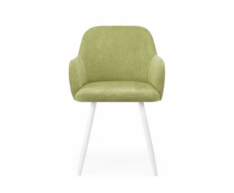 Стул на металлокаркасе Инфини 360 зеленый (ocean 013) / белый