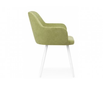 Стул на металлокаркасе Инфини 360 зеленый (ocean 013) / белый