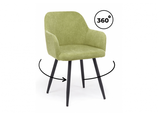 Стул на металлокаркасе Инфини 360 зеленый (ocean 013) / черный в Набережных Челнах