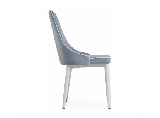 Стул на металлокаркасе Kora 1 light blue / white в Набережных Челнах