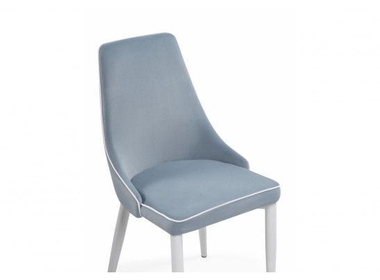 Стул на металлокаркасе Kora 1 light blue / white в Набережных Челнах